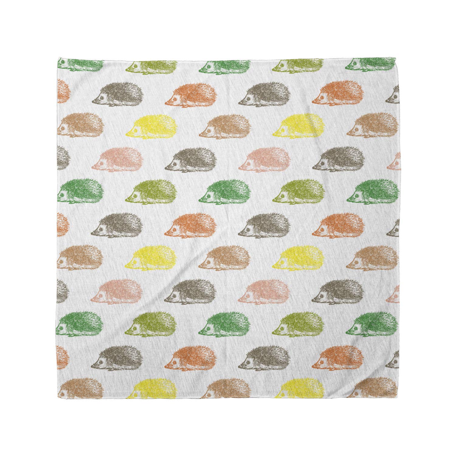 Ambesonne Hedgehog Bandana - Pencil Drawn Spiky Animal Design - Unisex Head & Neck Scarf for Men Women - Perfect for Outdoor Adventures, Pet Lovers & Unique Fashion Accessories