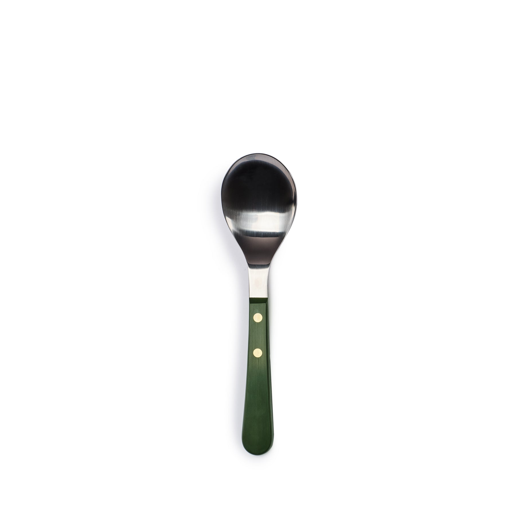 Handcrafted Provencal Green Serving Spoon - Durable Wooden Utensil for Salads, Pasta & Entertaining - Perfect for Dinner Parties & Family Gatherings