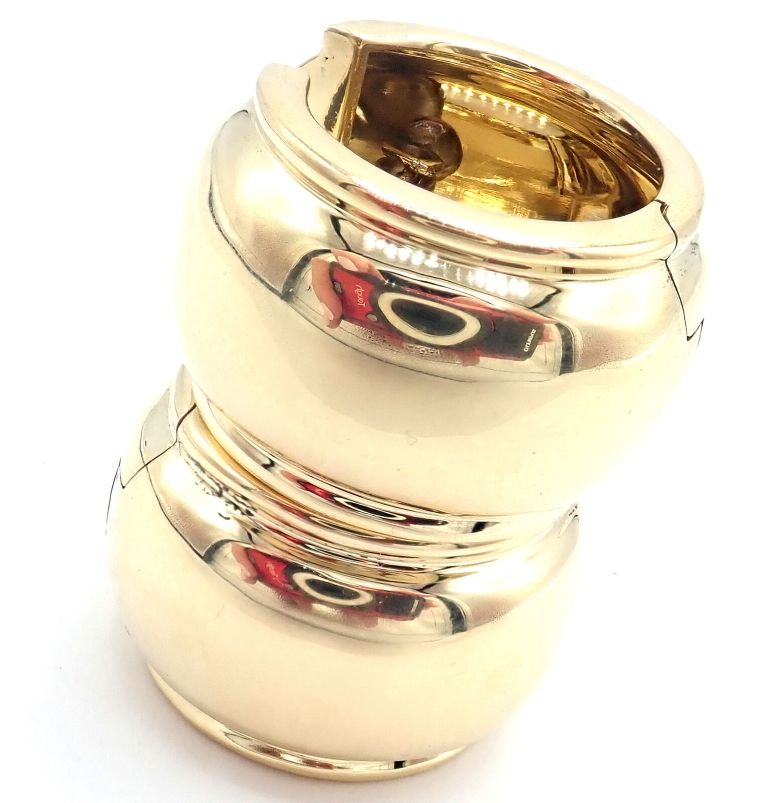 Authentic Vintage Tiffany & Co 18k Yellow Gold Wide Hoop Earrings - Luxury Jewelry for Women, Perfect for Weddings, Parties & Special Occasions