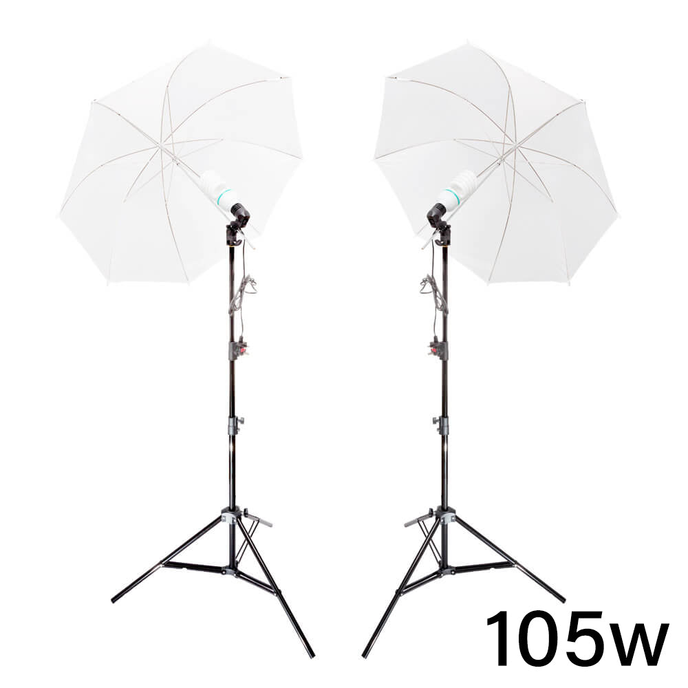 UNILiTE E27 LED Continuous Lighting Twin Kit - Professional Studio Lighting for Photography, Videography & YouTube Videos
