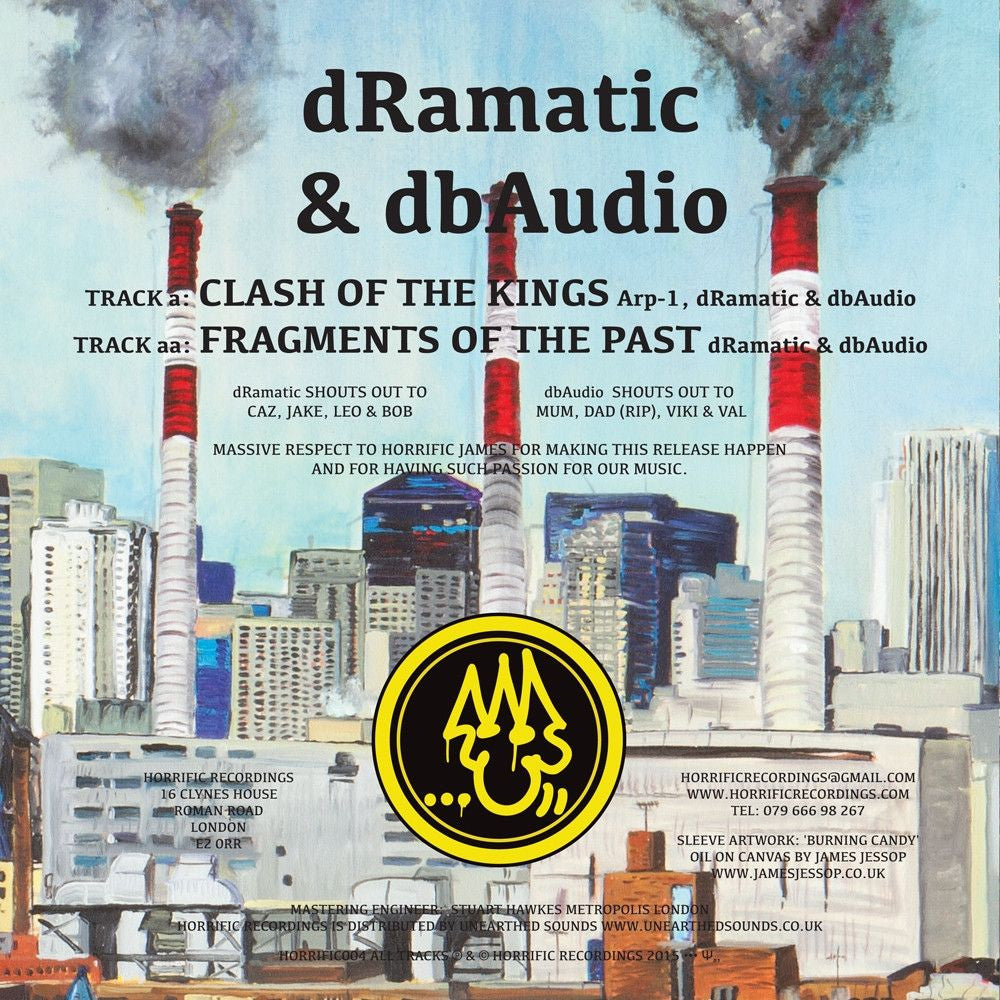 Arp 1 & dRamatic & dBaudio - Clash Of The Kings / Fragments Of The Past - Horror Electronic Music Vinyl Record (HORRIFIC004) | Perfect for DJ Sets, Halloween Parties & Dark Music Collectors