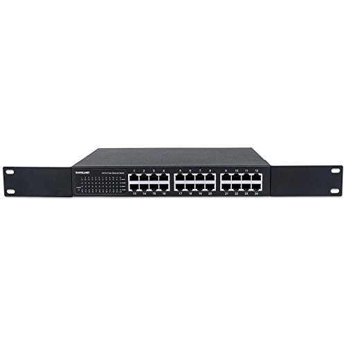 Intellinet 560924 24-Port 10/100 Mbps Desktop Ethernet Switch - Ideal for Home Office & Small Business Networking