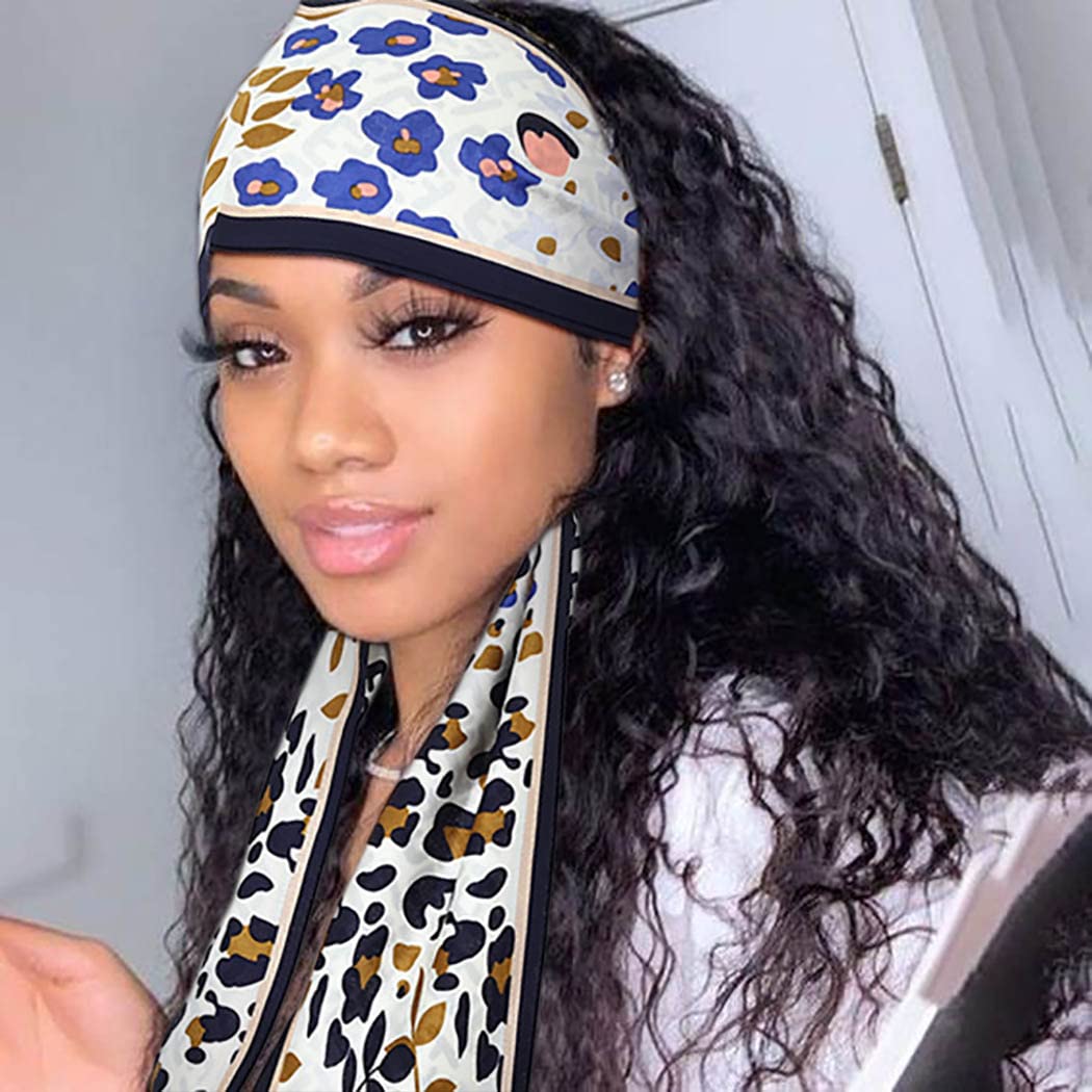 Formery Satin Edge Laying Scarf - 3PCS Green African Head Wraps with Silky Edges for Women & Girls | Perfect for Wig Protection, Hair Wrapping & Fashion Headbands | Great for Daily Wear, Church, Weddings & Special Occasions