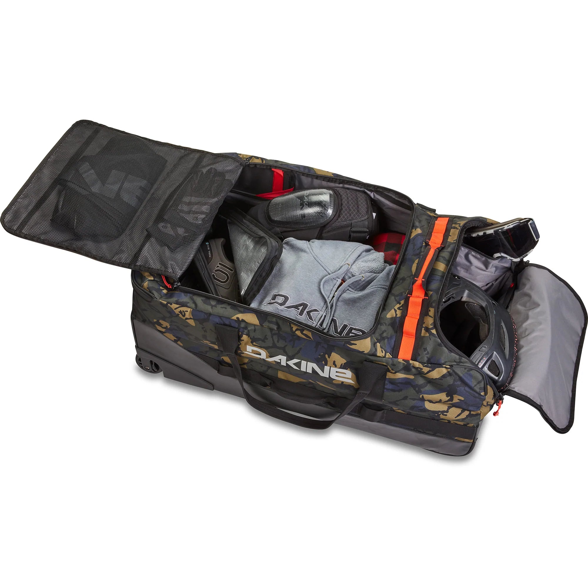Dakine Torque 125L Wheeled Duffle Bag - Large Travel Duffel with Wheels for Gym, Sports Gear & Weekend Trips - Durable Rolling Luggage for Men & Women