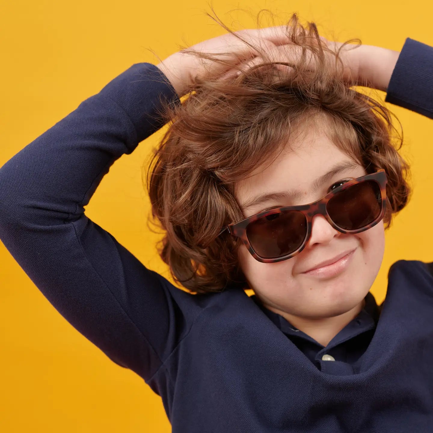 Tortoise Shell Kids Polarized Sunglasses with Gradient Lens - UV Protection for Boys & Girls - Perfect for Outdoor Play, Beach, and Sports Activities