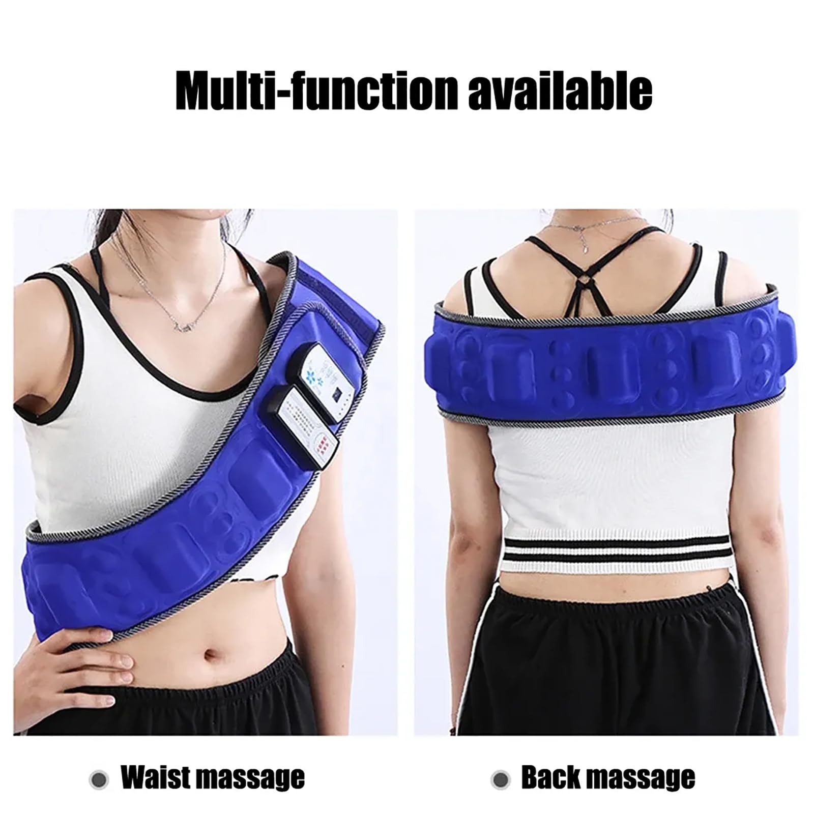 Electric Vibrating Slimming Belt - 38 Speed Adjustable & 18 Magnets for Belly Fat Burning, Waist Toning & Body Shaping - Perfect for Home, Office & Full Body Workout