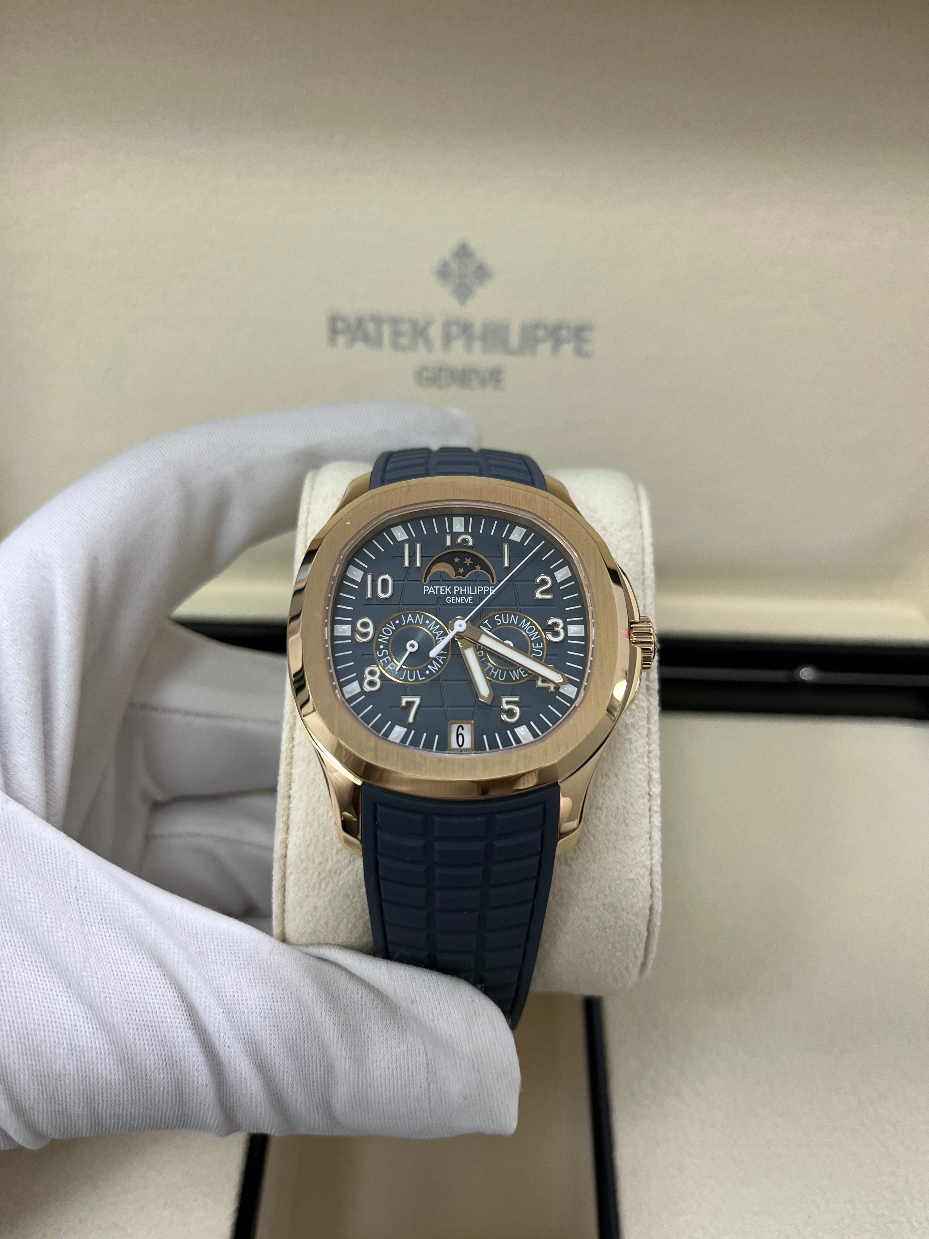 Patek Philippe Aquanaut Luce Annual Calendar Rose Gold Watch - Ref. 5261R-001 | Luxury Swiss Timepiece for Men & Women | Perfect for Gala Events, Business Meetings & Collectors