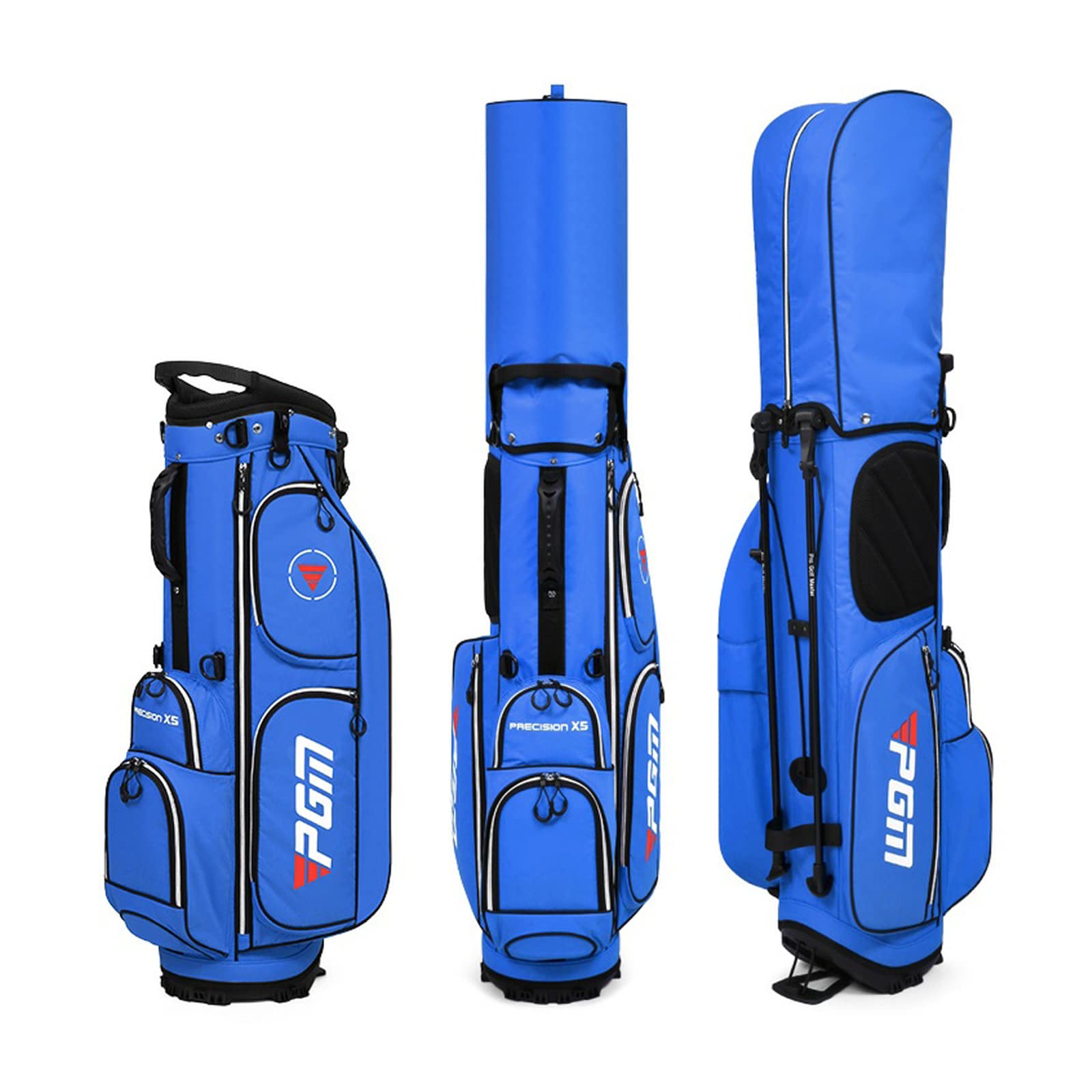 **PGM Golf Stand Bag - Lightweight 5-Way Divider, Waterproof & Durable with Adjustable Strap - Portable Golf Club Cart Bag for Men & Women | Perfect for Driving Range, Course & Travel**