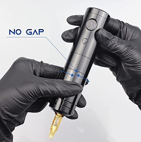 ARTISTRY Falcon Professional Wireless Tattoo Machine Kit - Cordless Tattoo Pen with 2 Rechargeable Batteries, 1-Key Operation, Flat Grip (Blue) - Perfect for Tattoo Artists & Beginners, Studio & Home Use