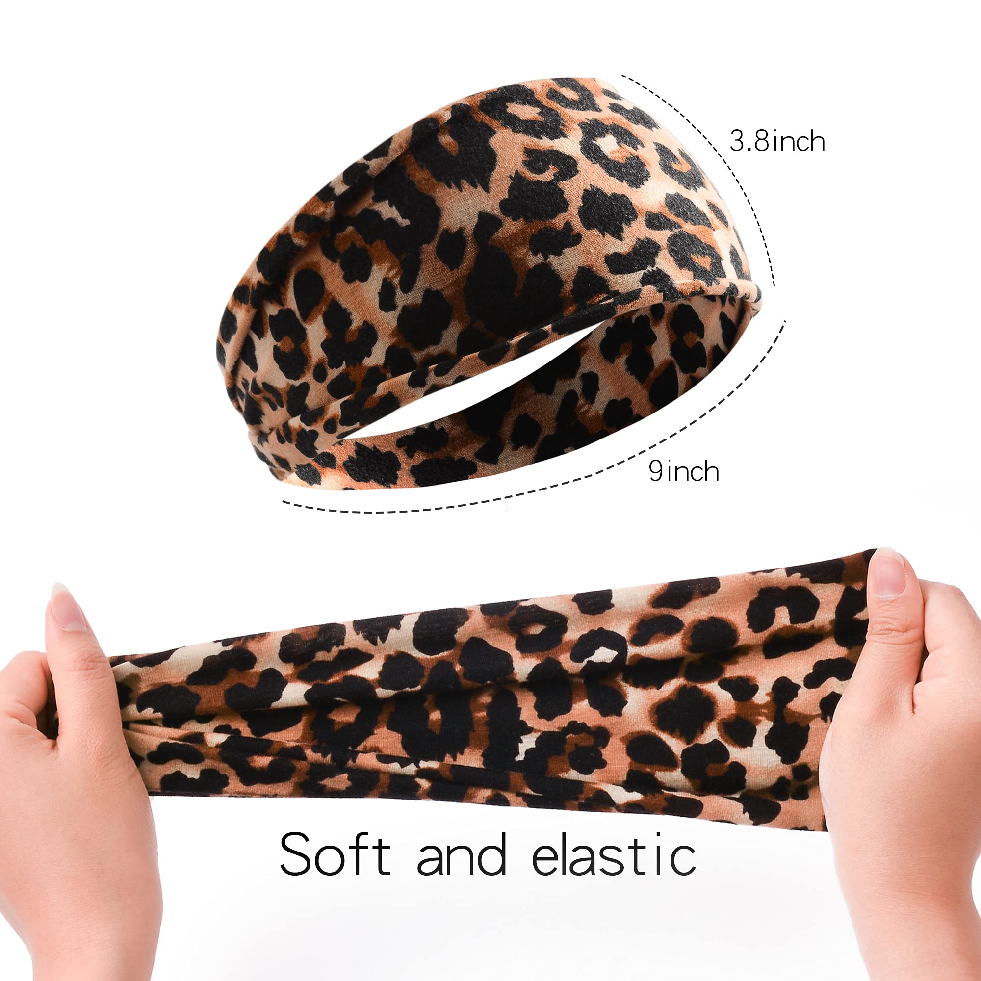 Non-Slip Turban Headbands for Women & Girls - Elastic Hair Wraps for Running, Yoga, Workouts & Sweat Protection - Stylish & Comfortable Hair Accessories for Active Lifestyles