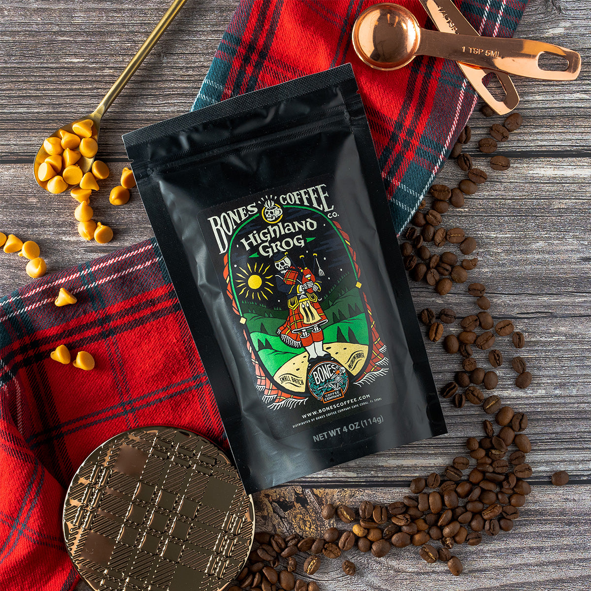 Premium Highland Grog Whiskey - 4oz Bottle | Small Batch Scotch Whisky Gift Set for Men | Perfect for Cocktails, Gifting & Special Occasions