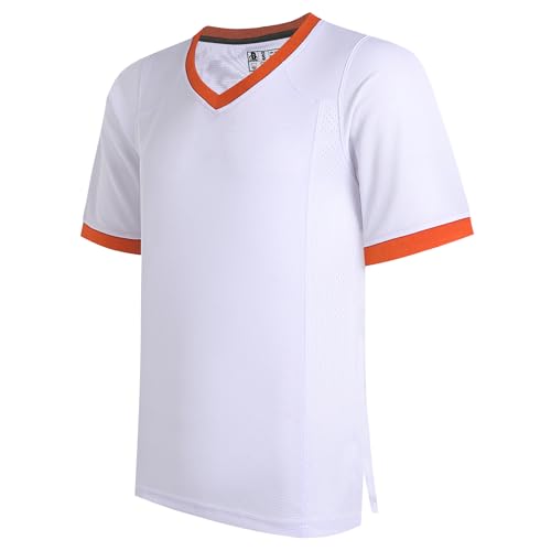 Orange Neck-white Jersey