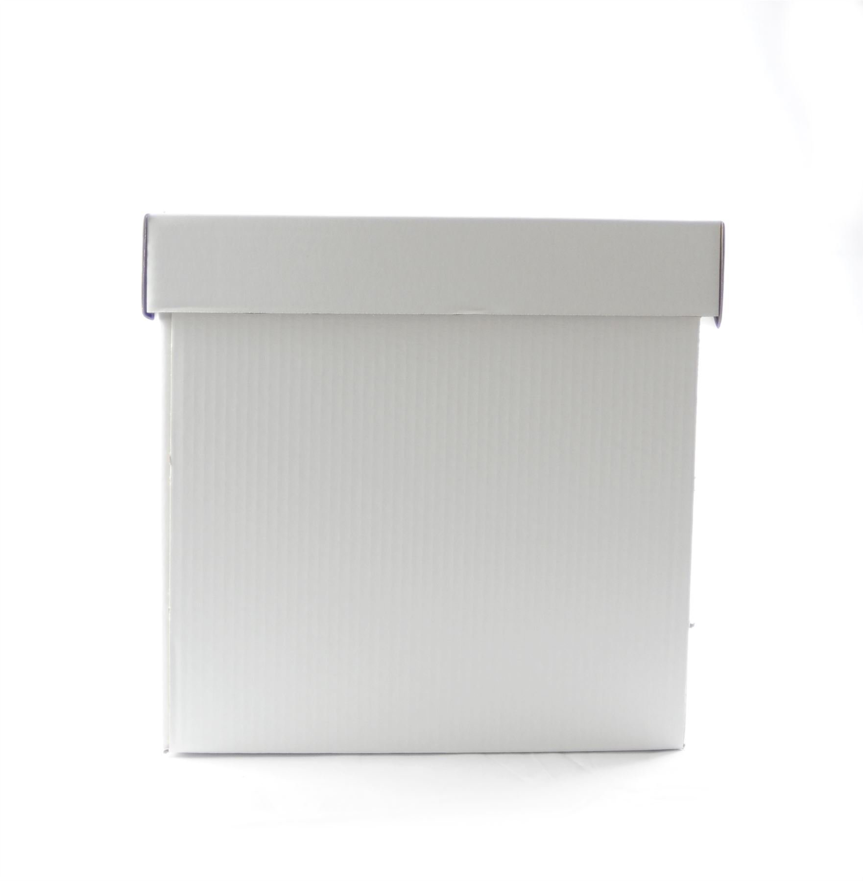 14x14x16 Inch White Stackable Cake Box - Premium Deep Baking Storage Container for Wedding, Birthday & Party Desserts