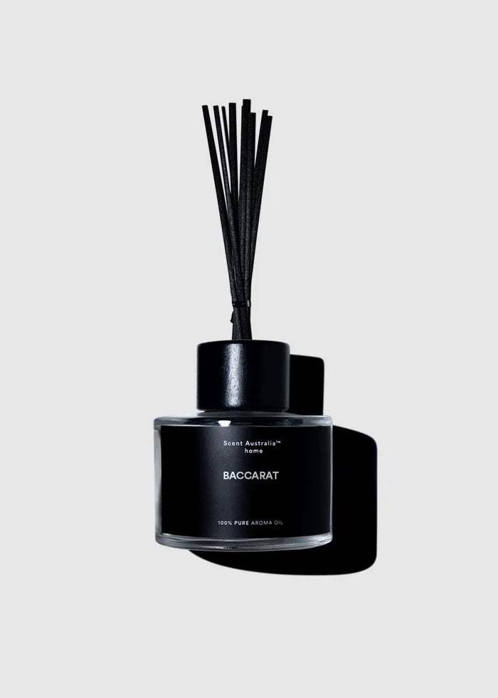 Baccarat Reed Diffuser 200ml - Premium Home Fragrance Oil Diffuser Set | Long-Lasting Scent for Living Room, Bedroom & Office