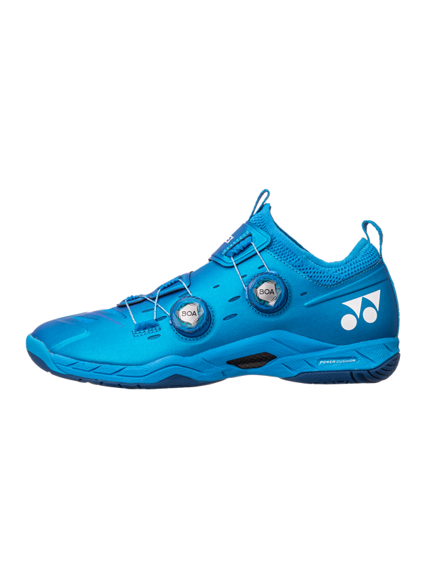 Yonex Power Cushion Infinity 2 Badminton Shoes for Men & Women - Lightweight Comfort with Metallic Blue Design - Perfect for Indoor Court Sports & Training