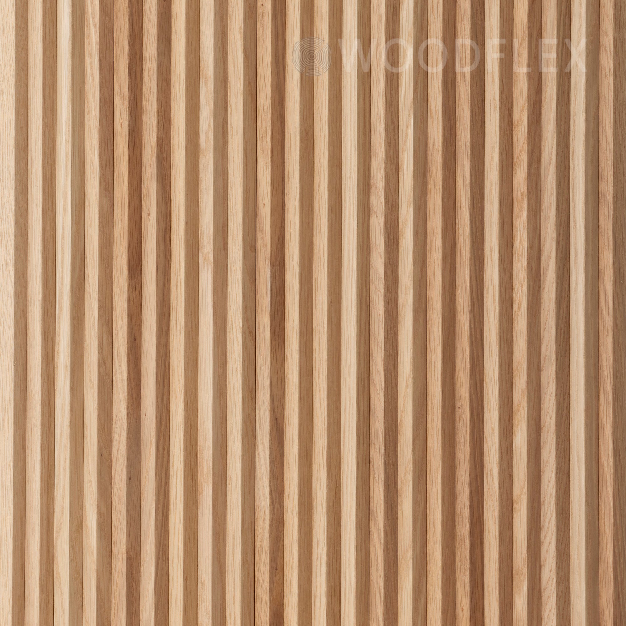 WOODFLEX Flexible Wooden Slat Wall Panel - Natural Oak Veneer - 2700mm x 600mm Triangle Design - Modern Acoustic Room Divider for Home & Office Decoration