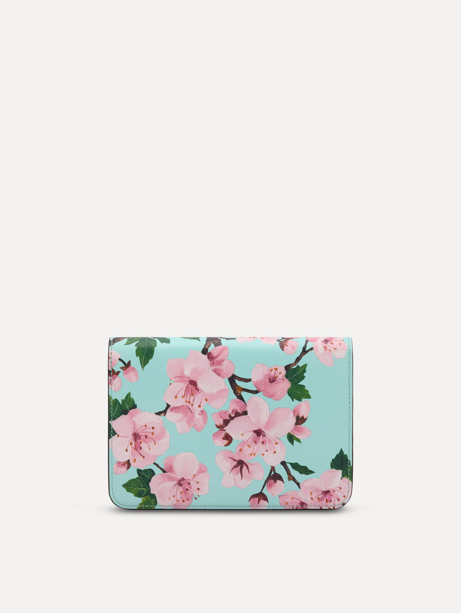 Cherry Blossom Printed O Pochette Handbag - Elegant Floral Crossbody Bag for Women | Perfect for Spring Outfits, Weddings & Date Nights