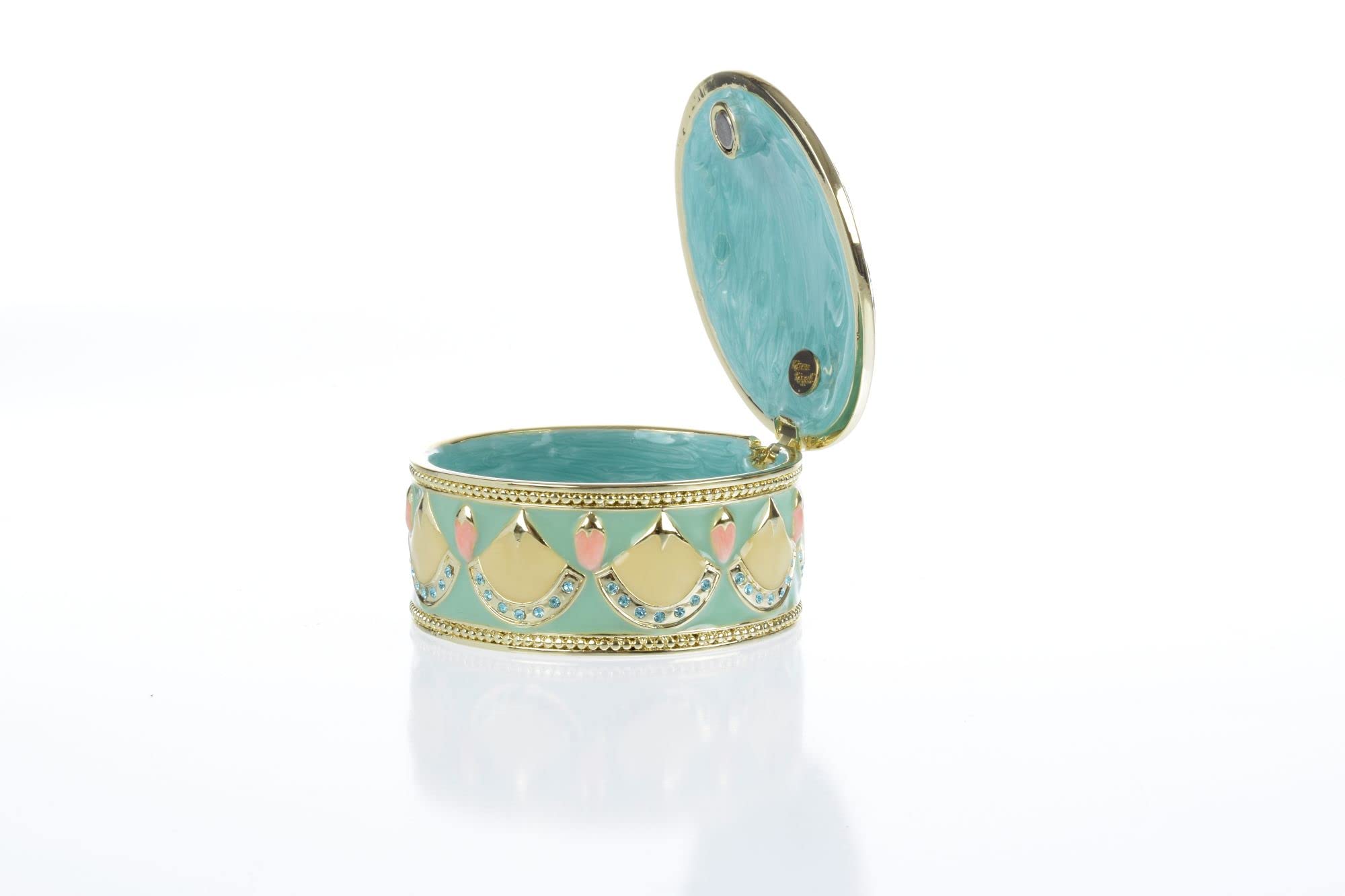 Turquoise Decorated Trinket Box - Unique Handcrafted Home Decor & Collectible Gift for Jewelry Storage | Perfect for Display, Gifting & Home Decoration