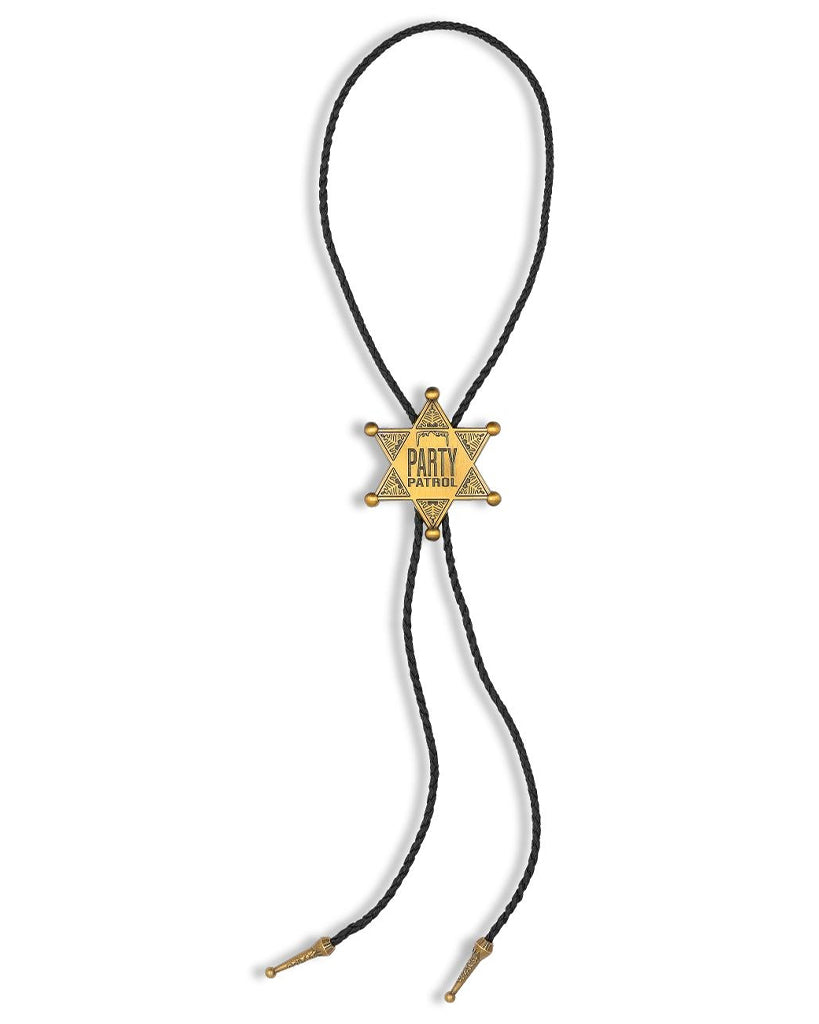 Party Patrol Bolo - Stylish and Durable Bolo Tie for Men & Women | Perfect for Western Outfits, Cowboy Parties, and Country-Themed Events