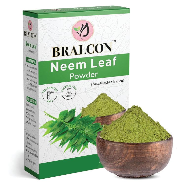 Organic Neem, Tulsi & Hibiscus Flower Powder Combo - 300g (3x100g) | Natural Ayurvedic Face & Hair Care | Skin Glow, Hair Growth Treatment | For DIY Beauty Masks, Herbal Shampoo & Skin Care Routines