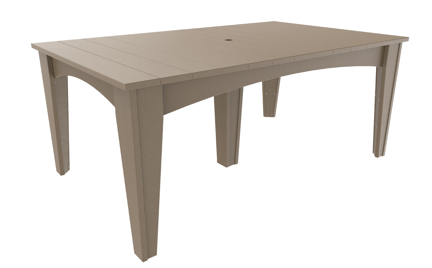 LuxCraft 44 x 72 Inch 7-Piece Dining Table Set for Kitchen Island - Modern Wooden Counter Height Table with 6 Chairs - Perfect for Family Meals, Entertaining & Small Space Dining Rooms