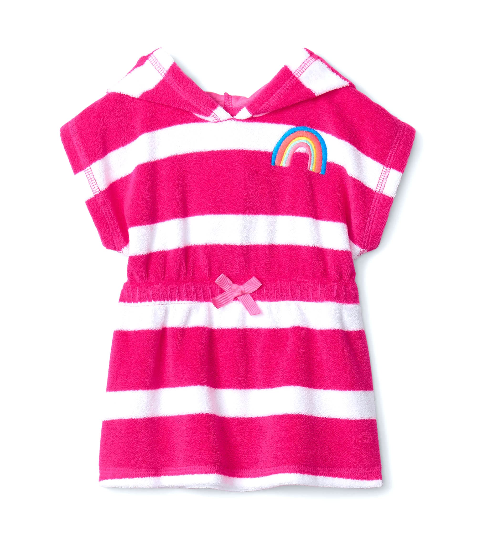 Hatley Baby Girls Hooded Terry Swim Cover Up - Soft & Absorbent Beach Towel for Toddler Girls - Perfect for Pool, Beach & Summer Outings