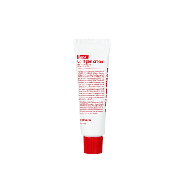 Medi Peel Red Lacto Collagen Cream - Anti-Aging Face Moisturizer for Wrinkles & Firming - Hydrating Night Cream for Dry Skin - Perfect for Daily Skincare Routine & Nighttime Use