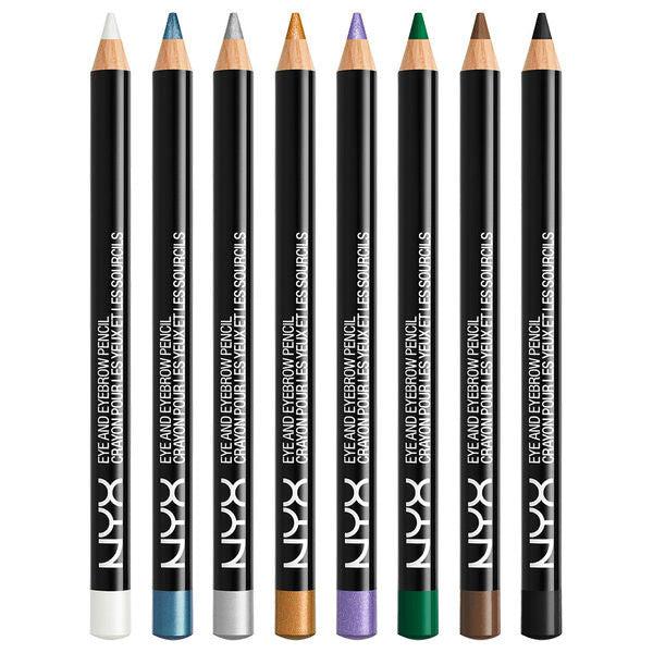 NYX Professional Makeup Slim Eye & Eyebrow Pencil - Ultra-Thin Precision Tip for Defined Brows & Eye Liner - Long-Lasting, Smudge-Proof Formula - Perfect for Everyday Makeup & Professional Looks