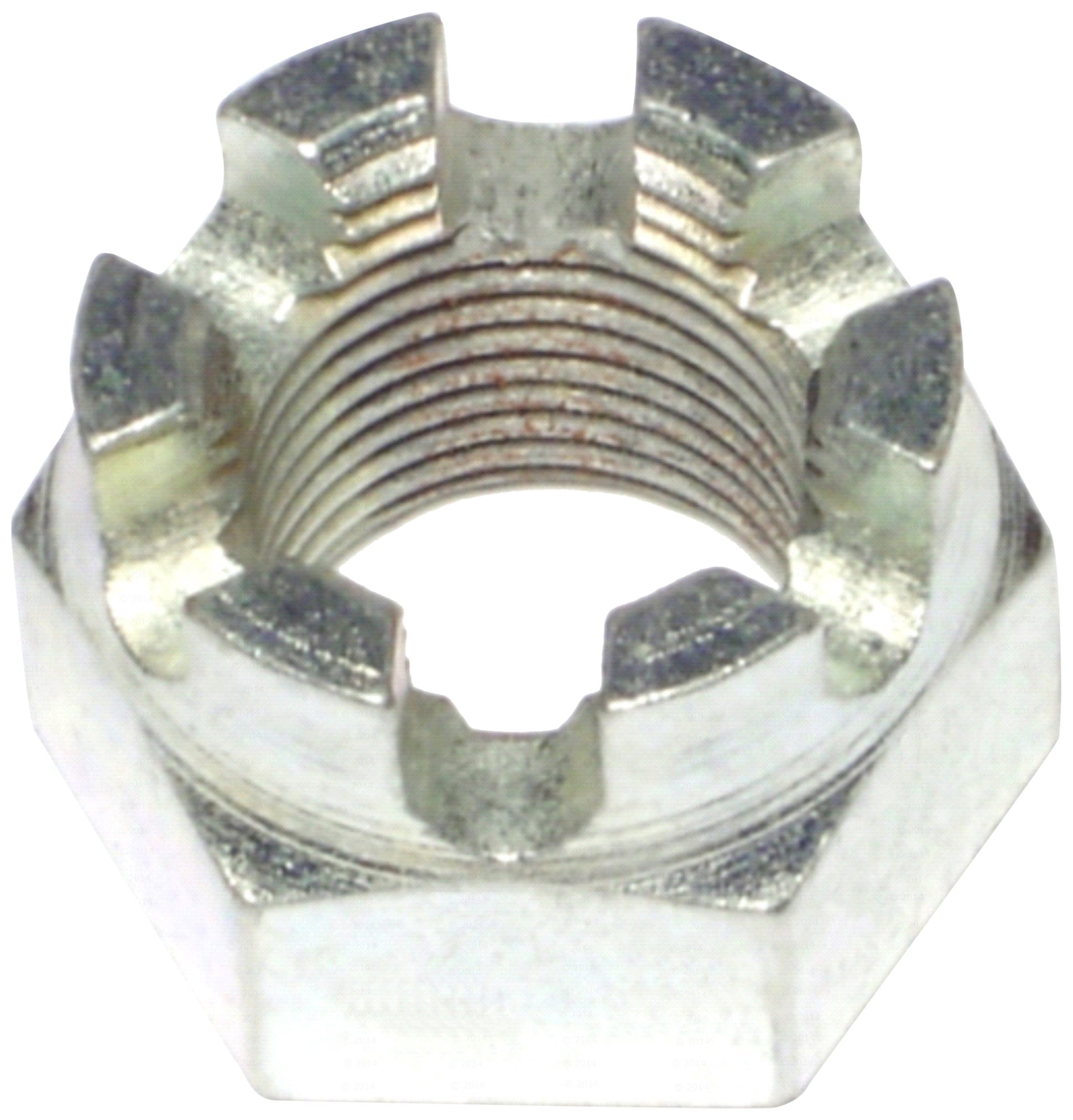 3/4-16 Inch Castle Hex Nuts (3-Piece Set) - Heavy Duty Locking Nuts for Automotive, Machinery & DIY Projects - Zinc Plated Rust-Resistant Hardware