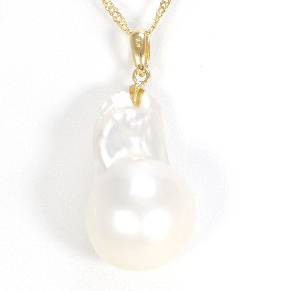 18K Yellow Gold Pearl Necklace for Women - Elegant & Timeless Jewelry Gift for Birthday, Anniversary, Wedding & Special Occasions