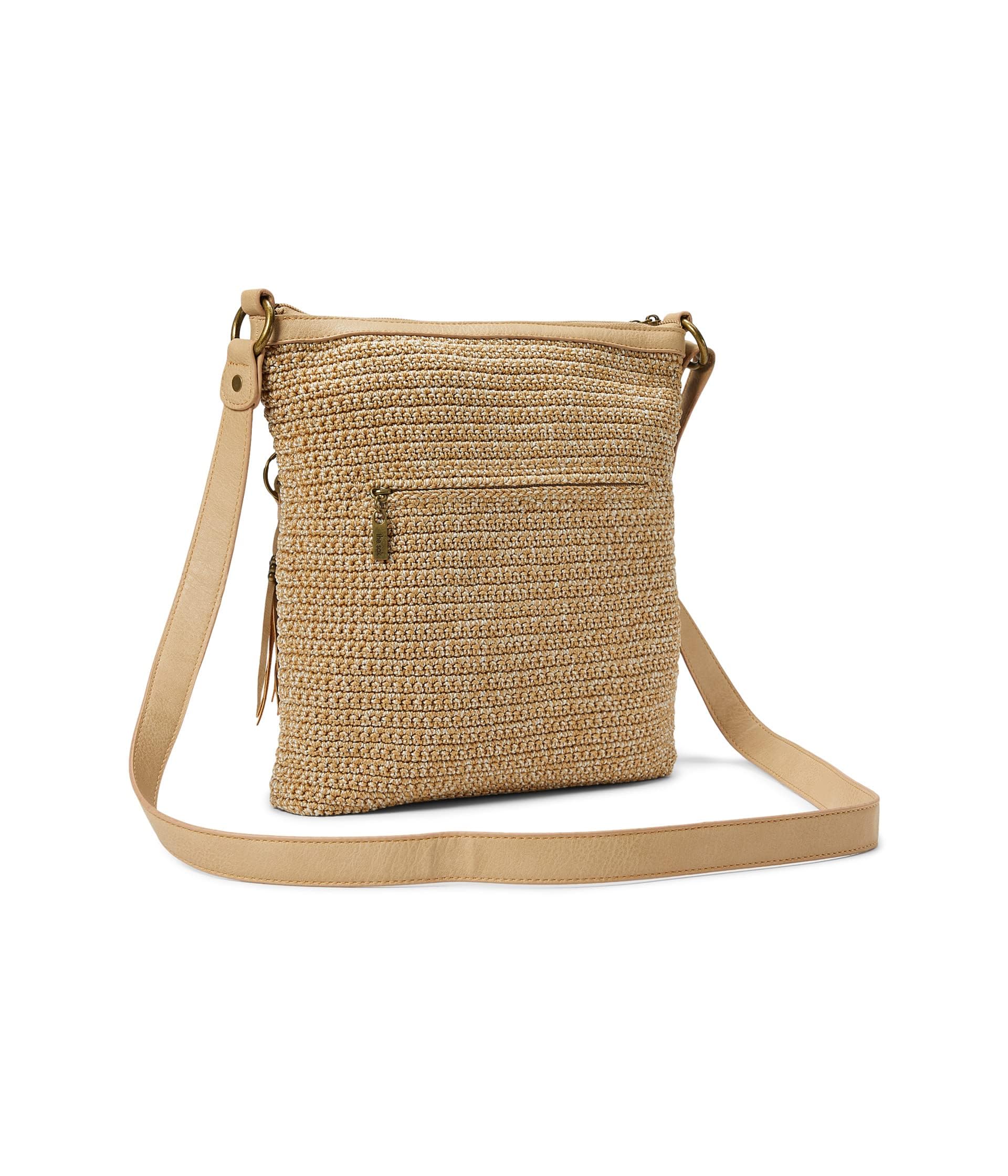 The Sak Lucia Crossbody Purse - Hand Crocheted Women's Handbag with Zipper Pockets for Everyday Use, Travel & Work | Stylish Boho Shoulder Bag for Women