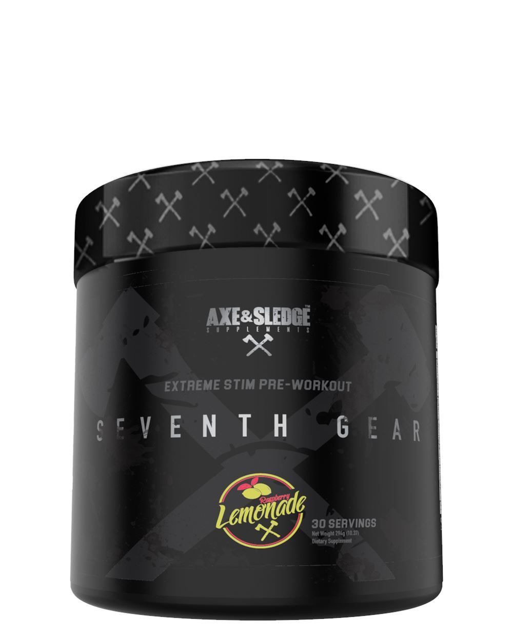 Axe & Sledge Seventh Gear Extreme Pre Workout Supplement - High Energy & Focus Formula for Intense Gym Workouts & Bodybuilding Training