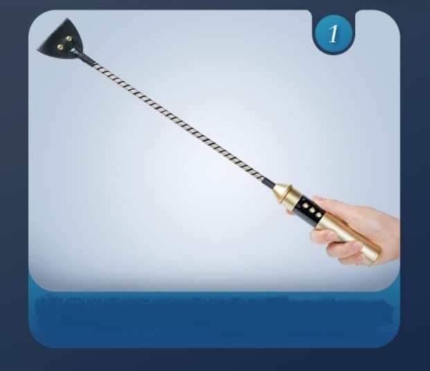 BDSM Electric Shock Whip - Leather Bondage Training Whip with Adjustable Intensity for Adults - Perfect for BDSM Play, Spanking, and Sensation Play in the Bedroom