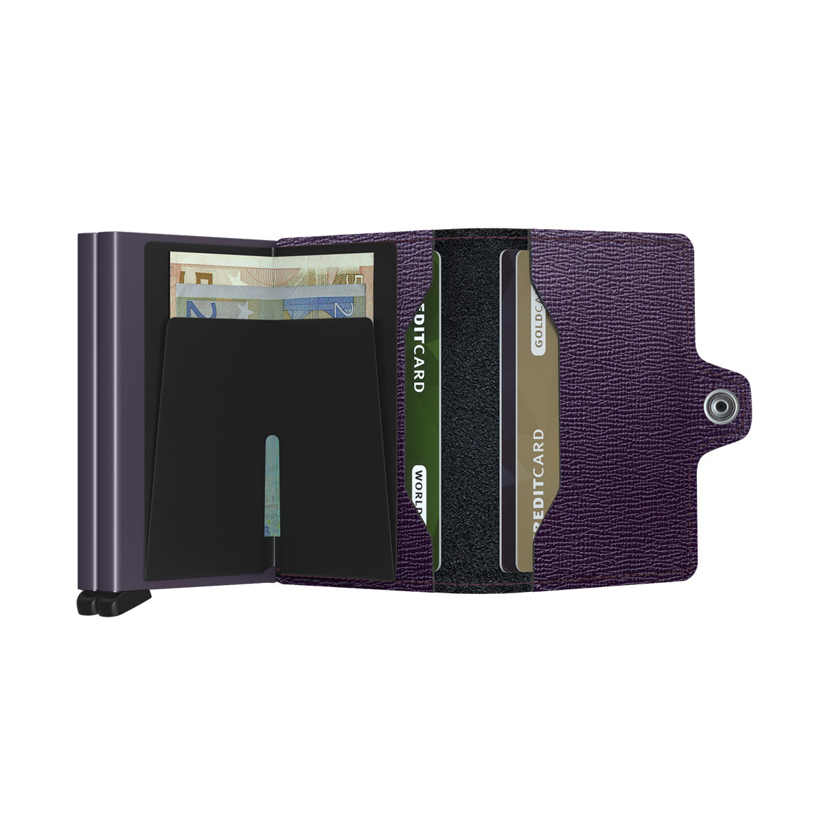 SECRID Twinwallet Crisple - RFID Blocking Slim Leather Wallet for Men & Women | Perfect for Travel, Business & Everyday Use