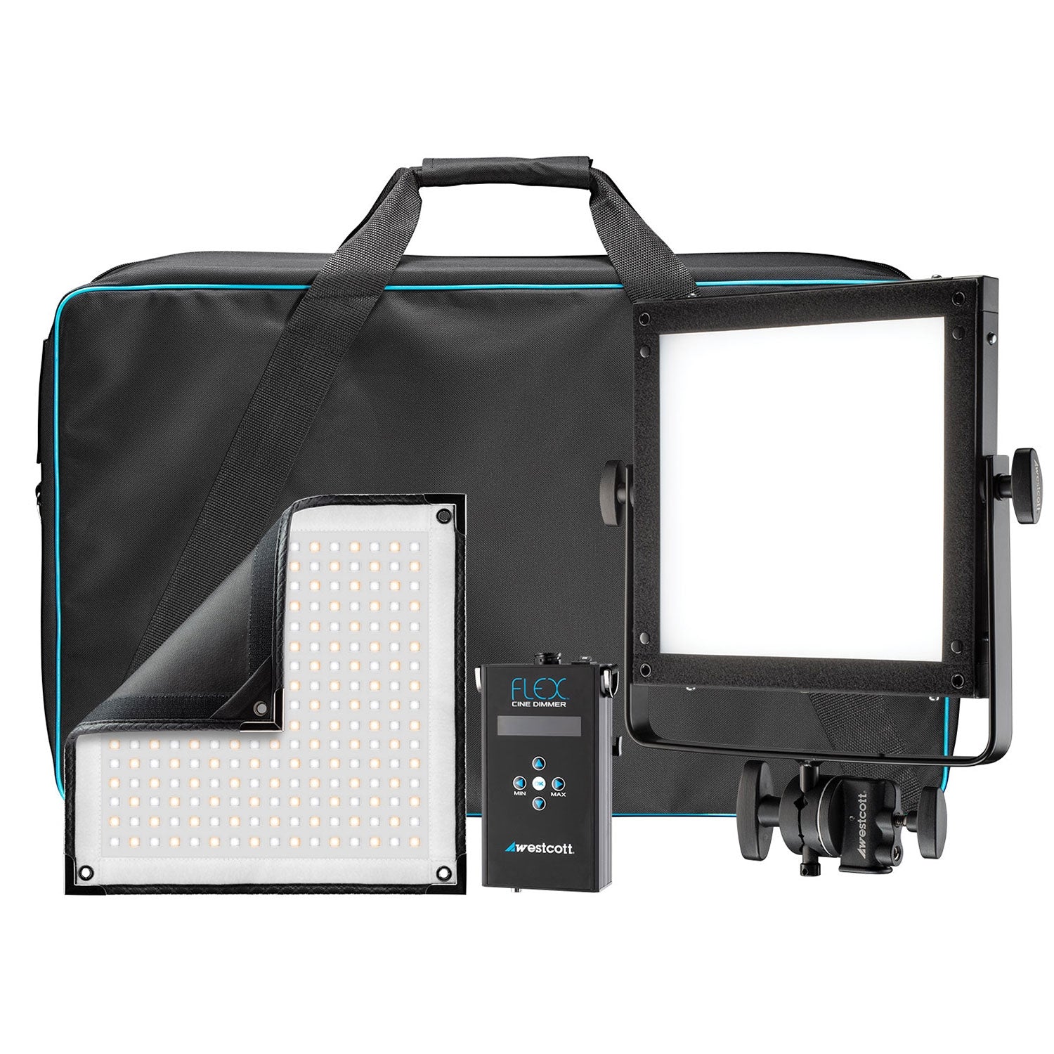 Flex Cine Bi-Color 1x1 LED Light Kit - Soft Lighting for Photography & Videography - Perfect for YouTube, TikTok & Studio Shoots
