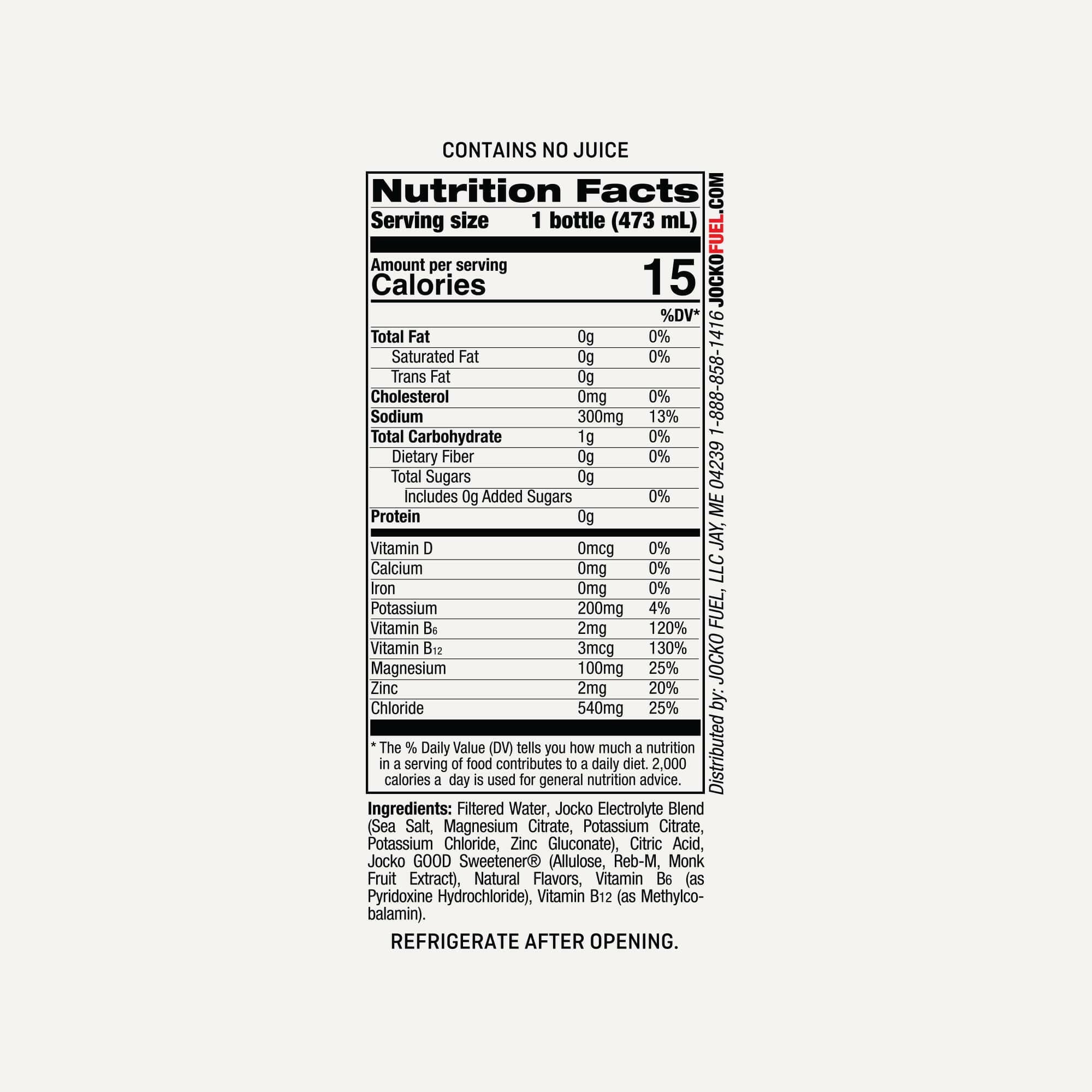 JOCKO HYDRATE Electrolyte Drink Mix - Sugar Free Hydration Powder for Workout, Gym & Recovery - Best for Athletes, Fitness & Active Lifestyle - Perfect for Post-Workout, Hiking & Sports