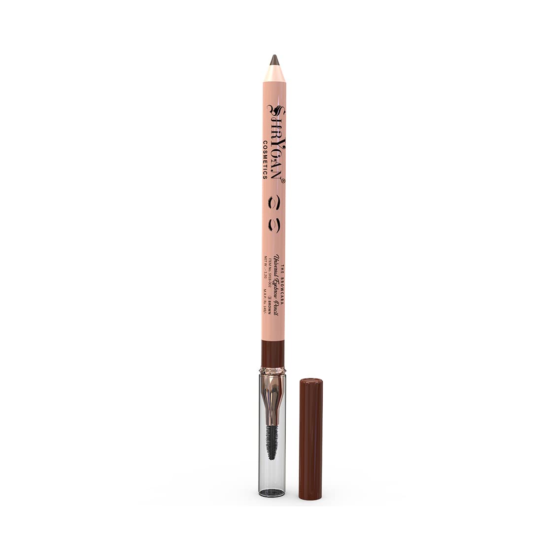 Shryoan Universal Eyebrow Pencil - Waterproof & Smudge-Proof Brow Makeup with Shimmery Finish, Lasts 12 Hours (Brown) | Perfect for Daily Makeup, Parties & Special Occasions