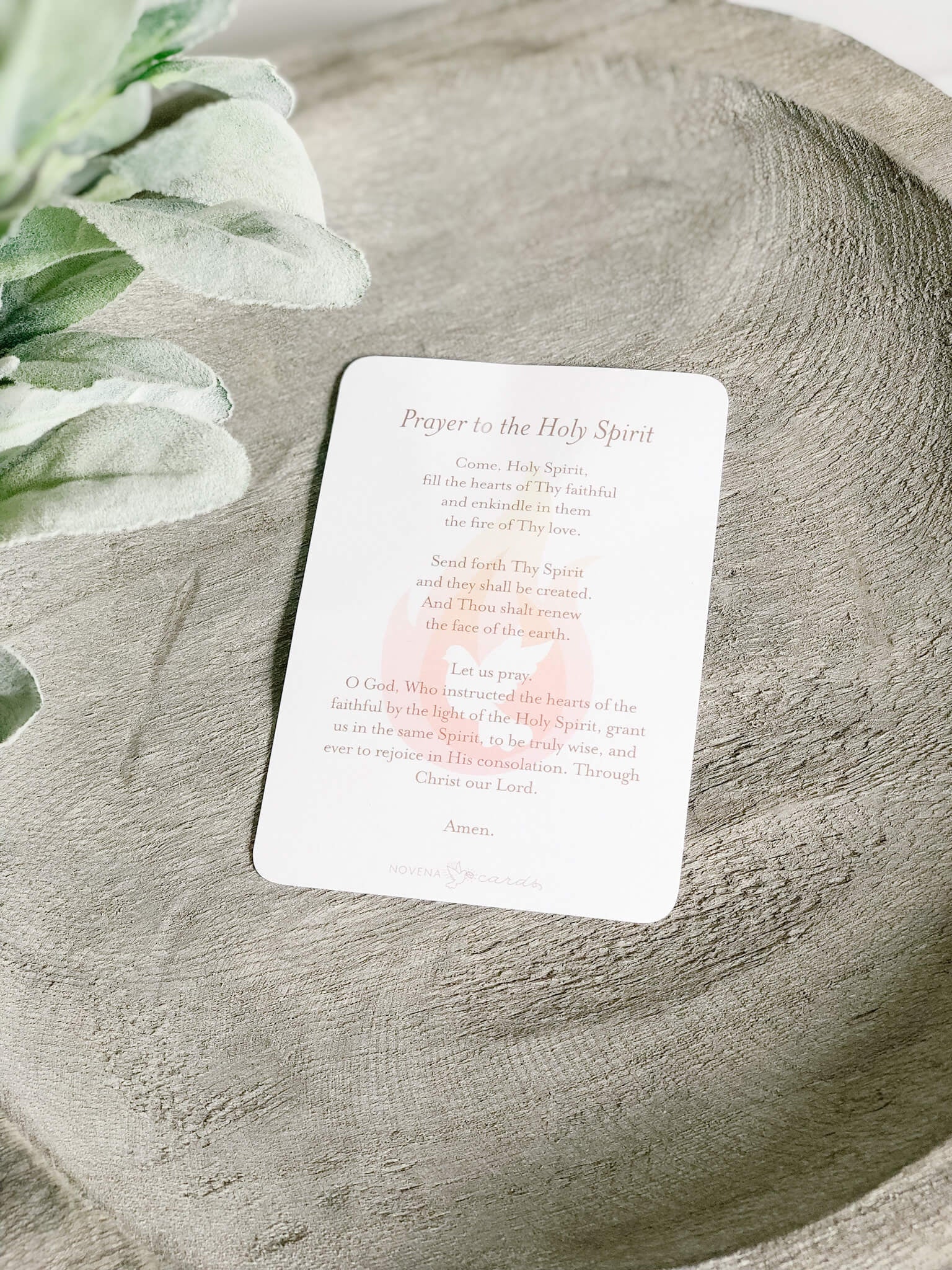 Holy Spirit Prayer Card - Inspirational Religious Gift for Faith & Devotion - Perfect for Worship, Bible Study & Spiritual Encouragement