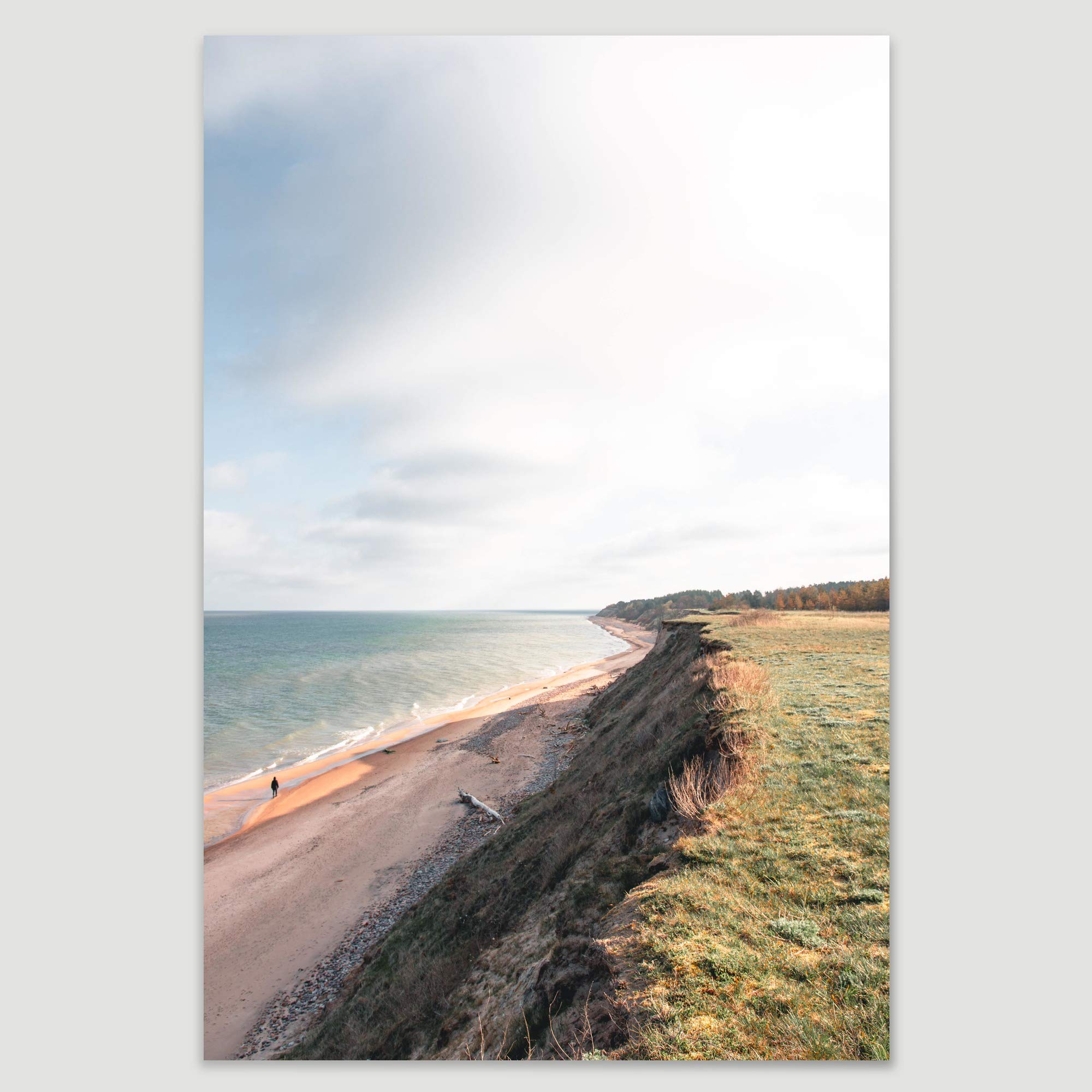 SIGNWIN Coastal Canvas Wall Art - 32x48 Inches Seascape Beach Photography, Ocean Blue Decor for Living Room, Bedroom & Office - Perfect for Relaxation & Coastal Style Home Decor