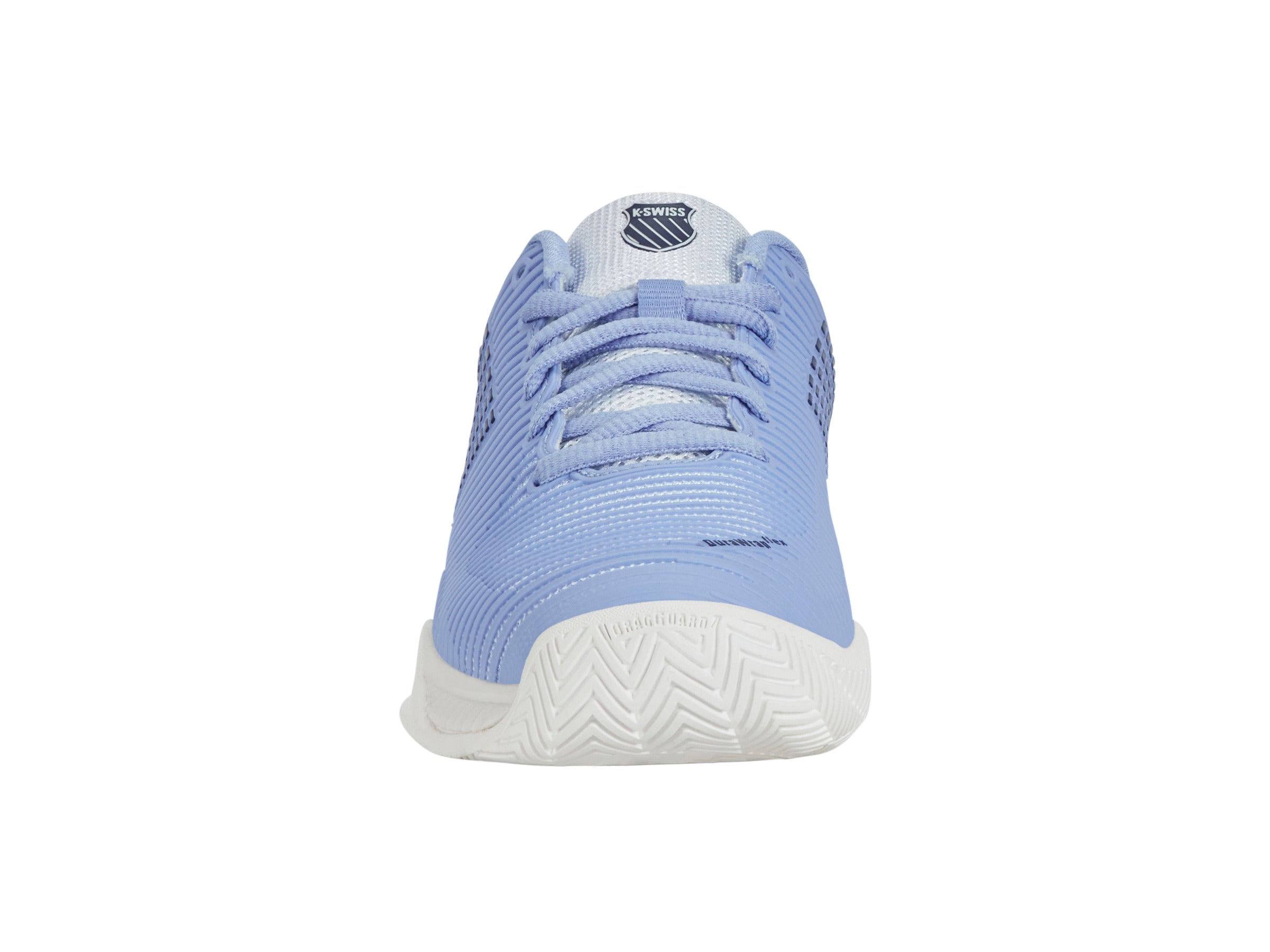 Hypercourt Express 2 Wide Tennis Shoes - Bright White/Open Air/Estate Blue | Lightweight & Durable for Court Sports | Perfect for Tennis, Pickleball & Casual Wear