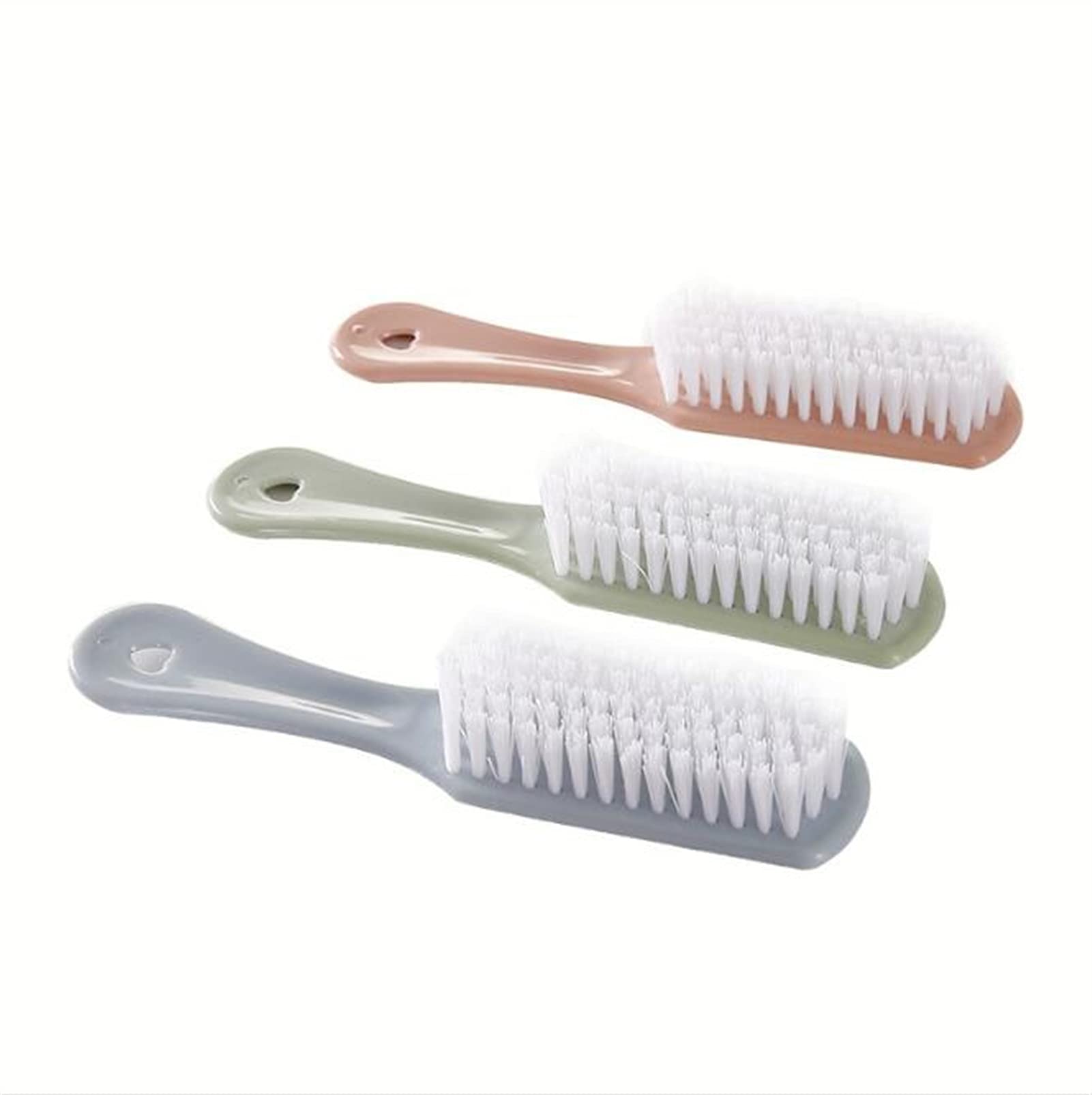 JUNMIN Small Plastic Brushes for Shoes Cleaning - Soft Bristle Shoe Brush & Laundry Brush (1 Pack) - Perfect for Sneakers, Boots, and Delicate Fabric Care