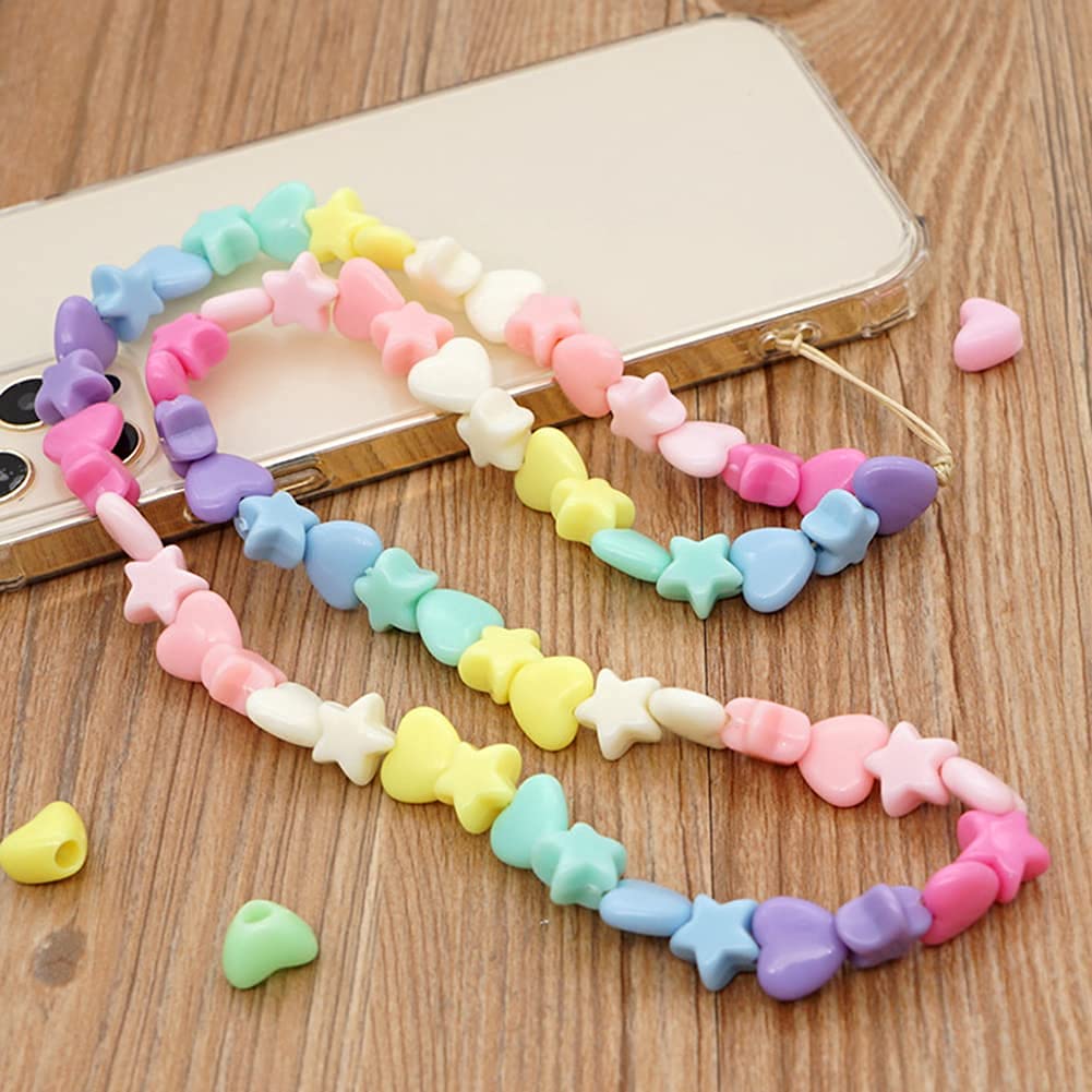 Colorful Beaded Phone Lanyard - Anti-Lost Wrist Strap for Phone Security
