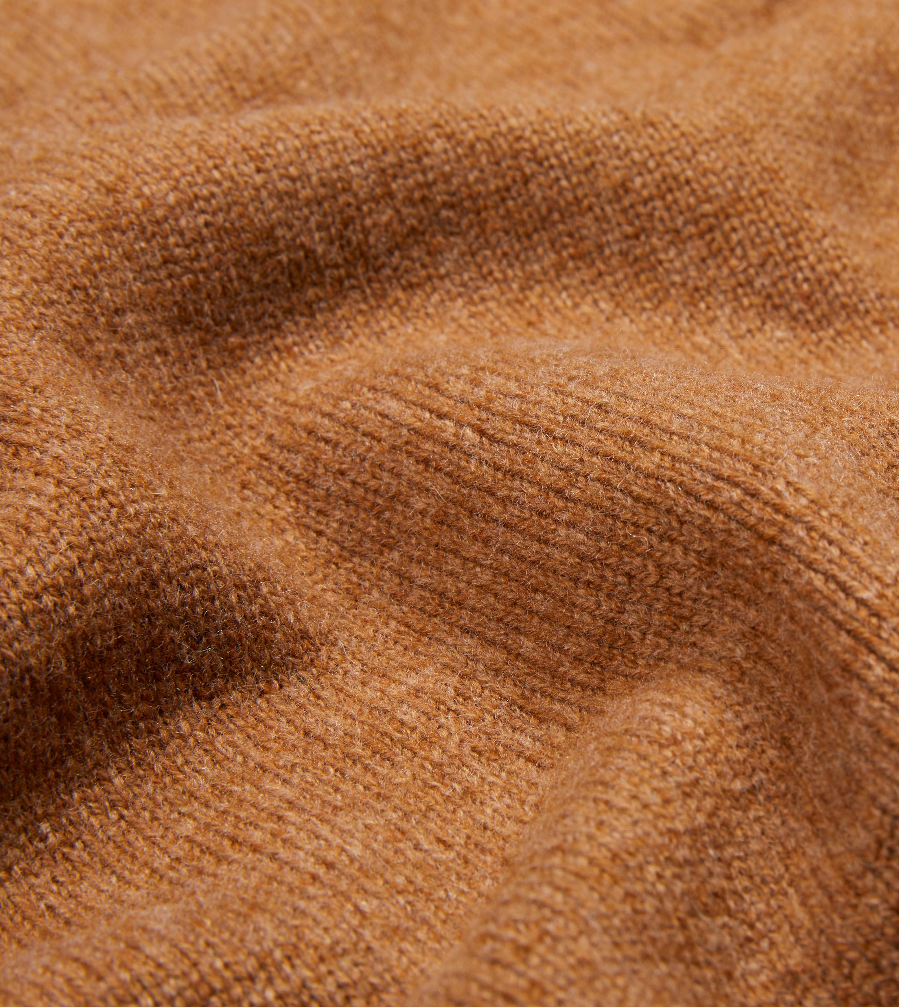 Brown Lambswool 6 Button Cardigan Sweater for Women - Soft & Warm Winter Knitwear - Perfect for Office, Casual Outfits and Cozy Evenings