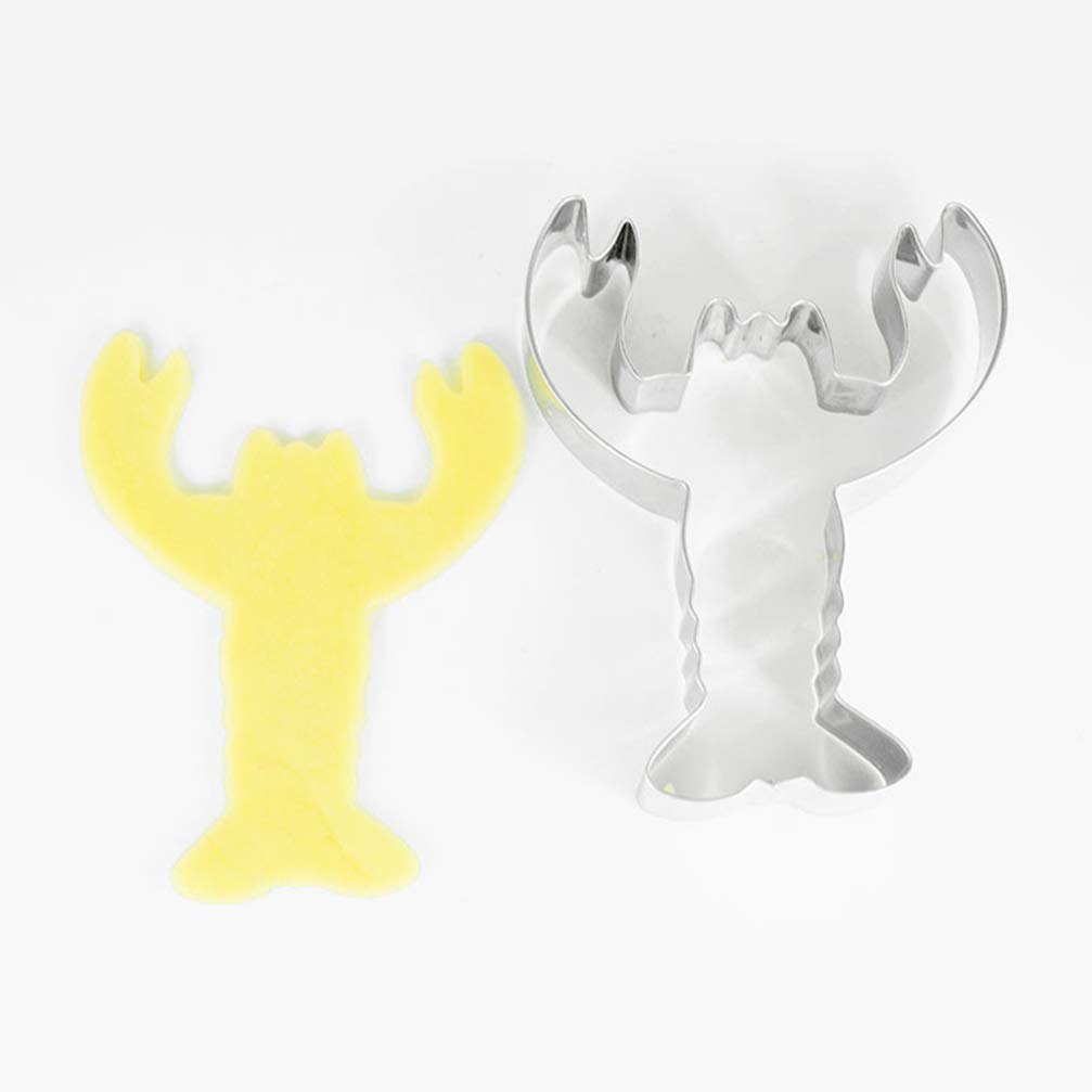 Hemoton 4-Piece Stainless Steel Lobster Cookie Cutters - Baking Molds for Cookies, Fruits, Cakes - Perfect for Birthday Parties, Baking Decorations & Kids Cooking Activities