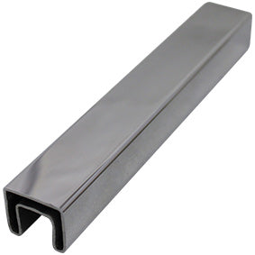 Premium Stainless Steel Nanorail Handrail - 25 x 21mm Modern Stair Capping Rail for Home, Office & Commercial Spaces - Durable & Stylish Safety Solution