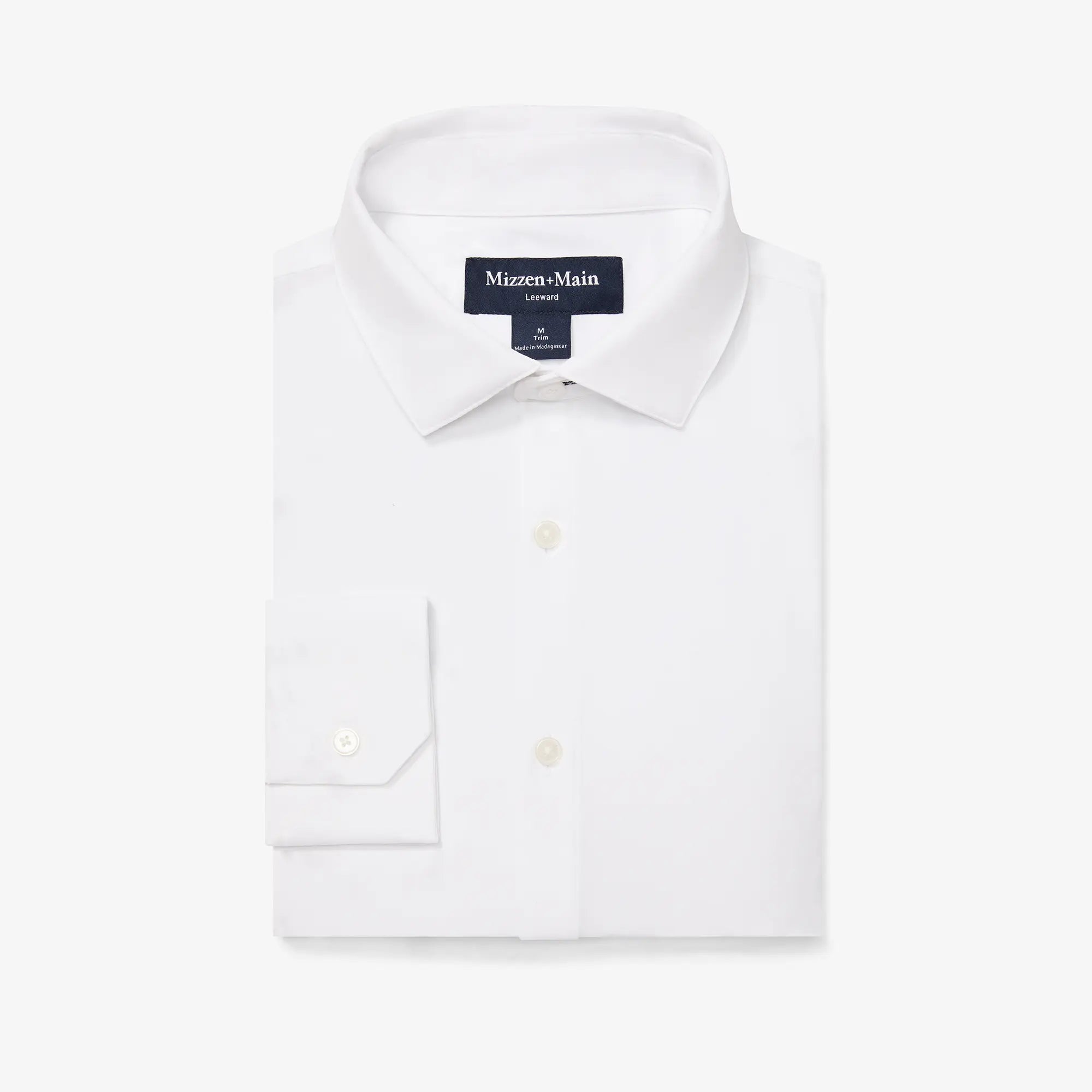 Premium Leeward LS Dress Shirt for Men - Classic White Business Formal Shirt - Perfect for Office, Interviews & Special Occasions