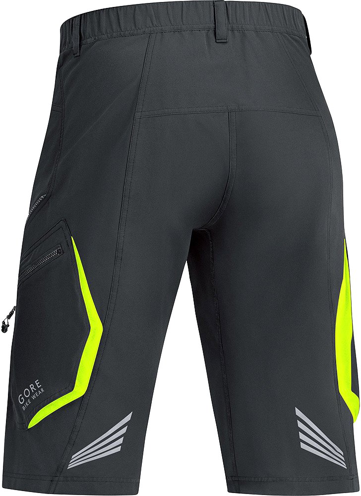 GORE BIKE WEAR Men's Cycling Shorts - Knee Length, Lightweight, Stretchable & Breathable Bike Pants with GORE-TEX Fabric - Size XL in Olive Green for Mountain Biking & Road Cycling