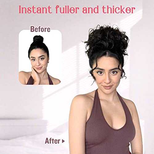 Messy Bun Hair Piece - Stretchy Elastic Drawstring Ponytail Holder for Women | Perfect for Workouts, Yoga, and Everyday Hairstyles