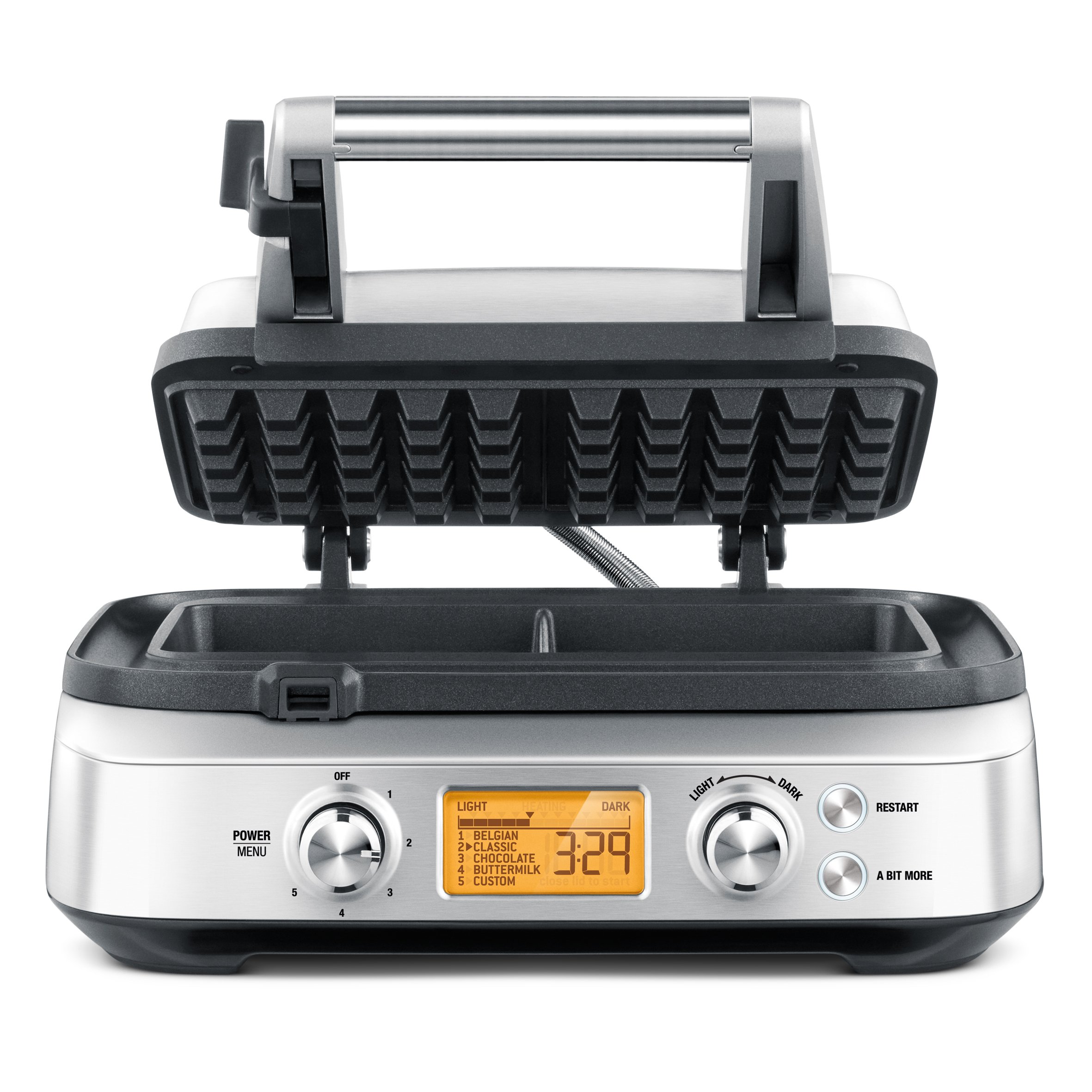 Breville BWM620XL Smart Waffle Pro 2-Slice Waffle Maker - Stainless Steel - Perfect for Breakfast, Brunch & Family Gatherings
