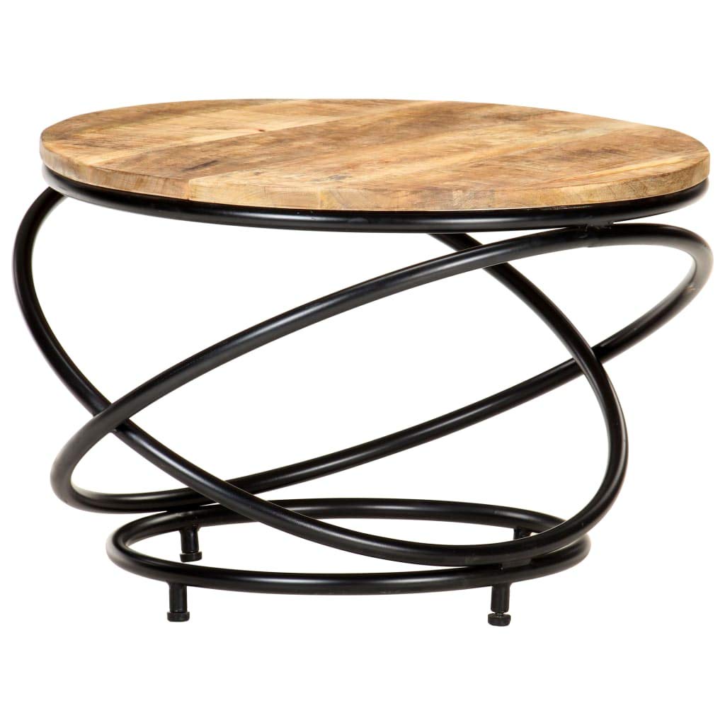 CHARMMA Solid Mango Wood Coffee Table 23.6